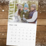 Minimalist Simple Photo Months Cool Typography  Calendar