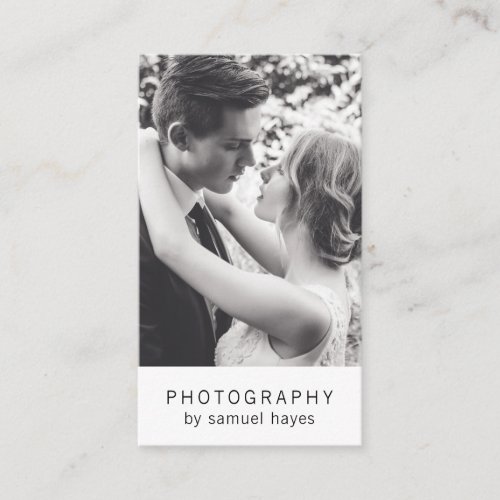 Minimalist Simple Photographer Elegant Photography Business Card