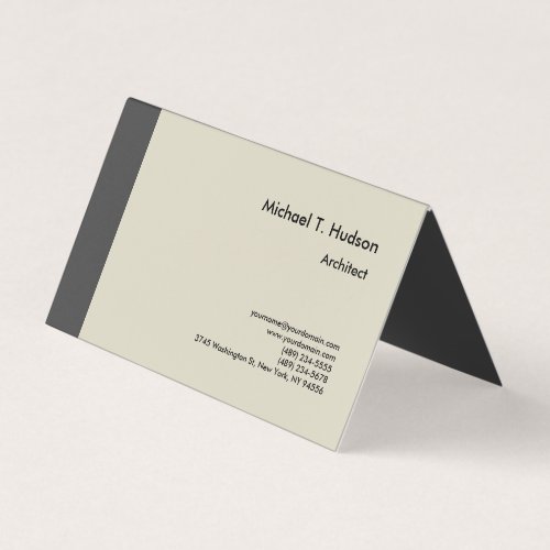 Minimalist Simple Plain Architect Modern Business Card