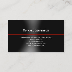 Minimalist Simple Plain Consultant Business Card