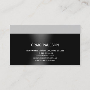 Minimalist Simple Plain Consultant Business Card