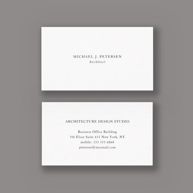 Minimalist simple plain professional template business card (Creator Uploaded)