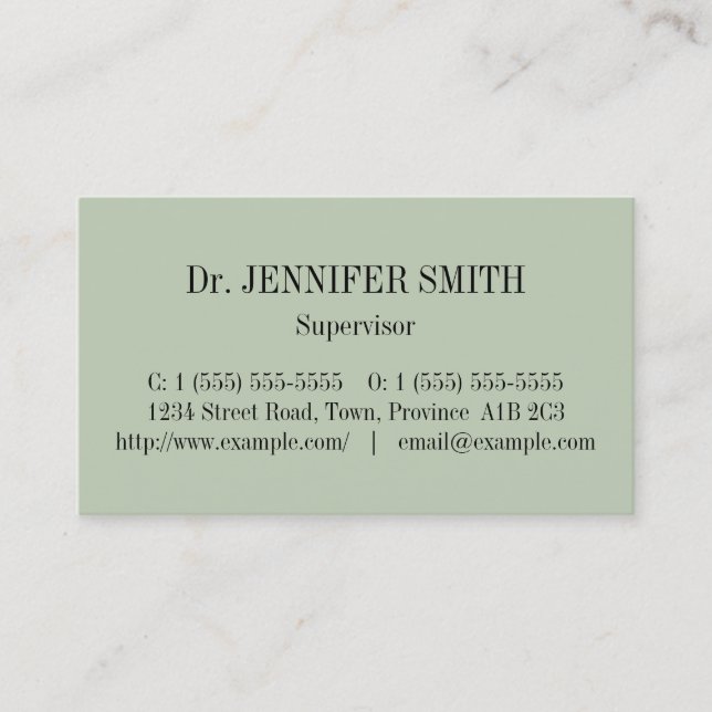 Minimalist & Simple Professional Business Card (Front)