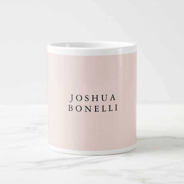 Minimalist Simple Professional Remarkable Giant Coffee Mug (Front)