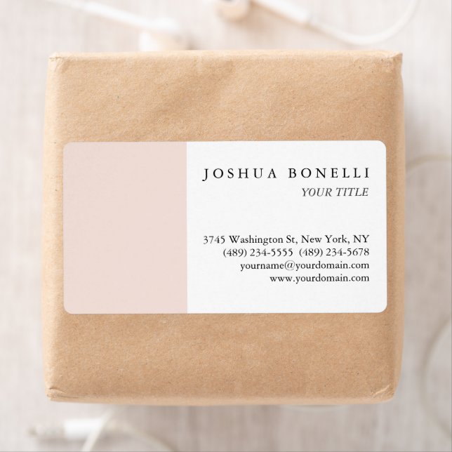 Minimalist Simple Professional Remarkable Label (Insitu)