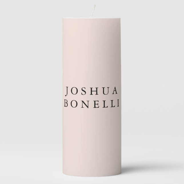 Minimalist Simple Professional Remarkable Pillar Candle (Front)
