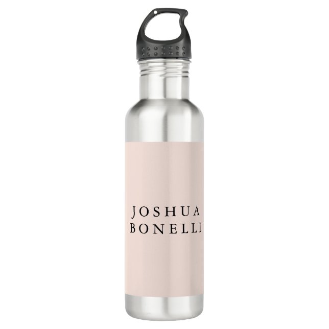 Minimalist Simple Professional Remarkable Stainless Steel Water Bottle (Front)