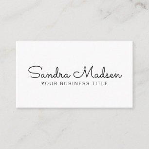 Minimalist Simple Professional Typography Business Card