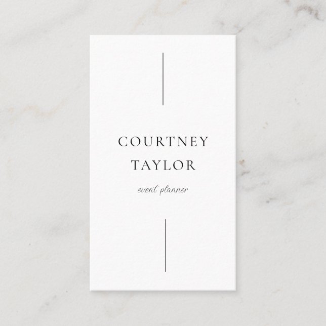 Minimalist simple professional with QR code Business Card (Front)