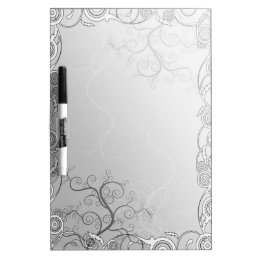 Minimalist simple silver grey template - customize dry erase board