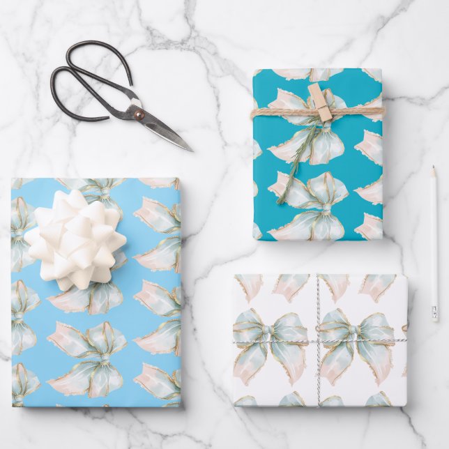 Minimalist Simple Text School Wrapping Paper Sheets (Front)