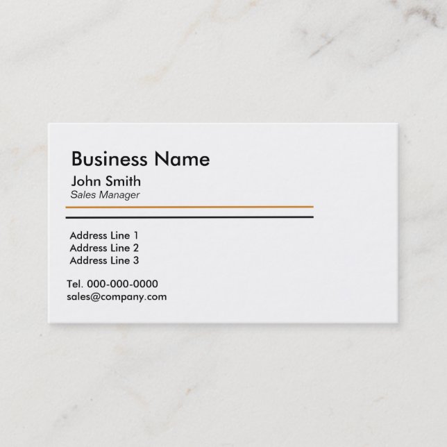 Minimalist Simple White Business Card Templates (Front)