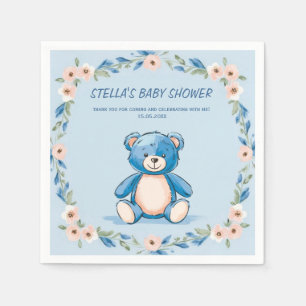 Minimalist sitting teddy bear napkins