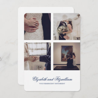 Minimalist Sketched Love Swans Wedding Thank You Card