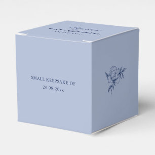 Minimalist Sketched Wedding Flowers  Favor Boxes