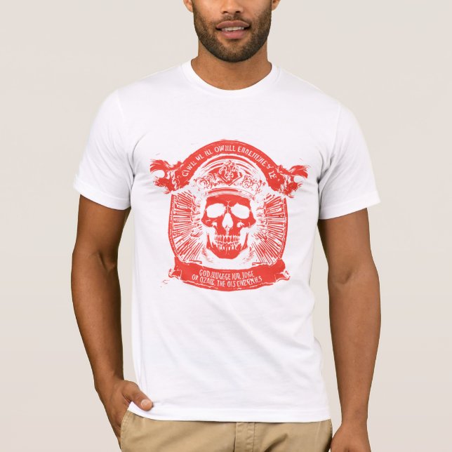 Minimalist Skull Silhouette T-Shirt (Front)