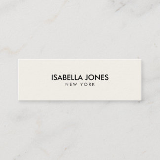 Minimalist Slim Kraft Business Card