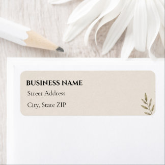 Minimalist Small Business Custom Return Address Label