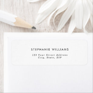 Minimalist Small Business Return Address Label