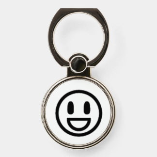 Minimalist Smiley Phone Ring Stand