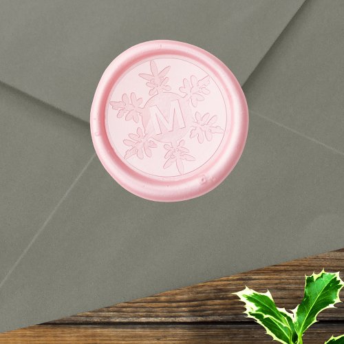 Minimalist Snowflake Family Monogram Christmas Wax Seal Stamp