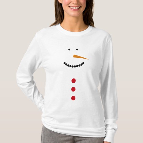 Minimalist Snowman T_Shirt