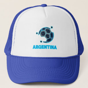 Minimalist Soccer Ball Line Art Modern Football Trucker Hat