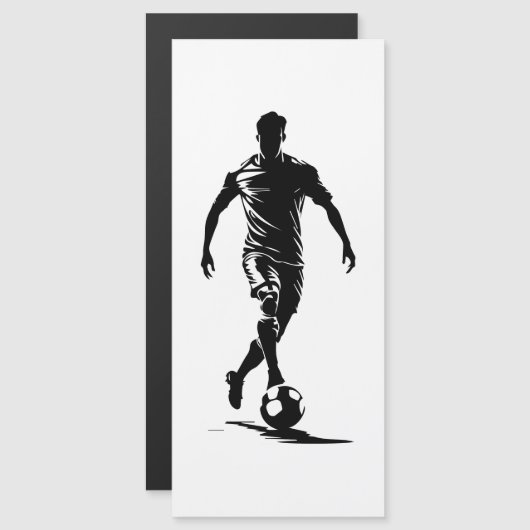 Minimalist Soccer Player Silhouette Art (Front/Back)