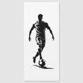 Minimalist Soccer Player Silhouette Art (Front)