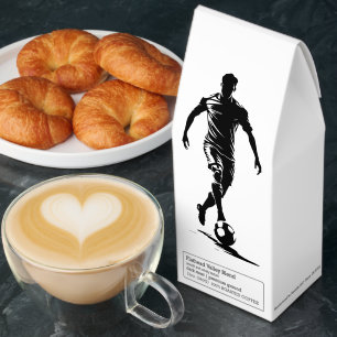 Minimalist Soccer Player Silhouette Art Coffee