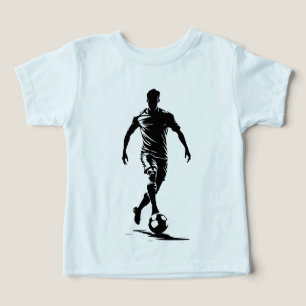 Minimalist Soccer Player Silhouette Art T-shirt Toddler T-shirt