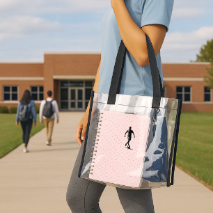 Minimalist Soccer Player Silhouette Art Tote Bag