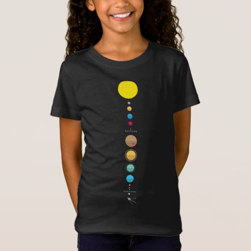 Minimalist Solar System _ Astronomy Science T_Shirt