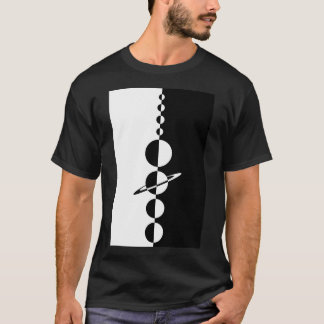 Minimalist Solar System Illustration T-Shirt