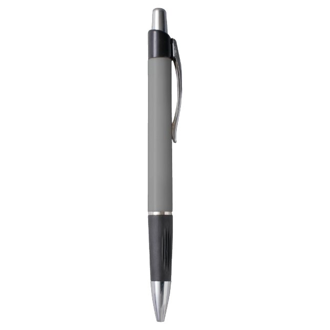 Minimalist Solid Color Pen - Gray  (Bottom (Vertical))