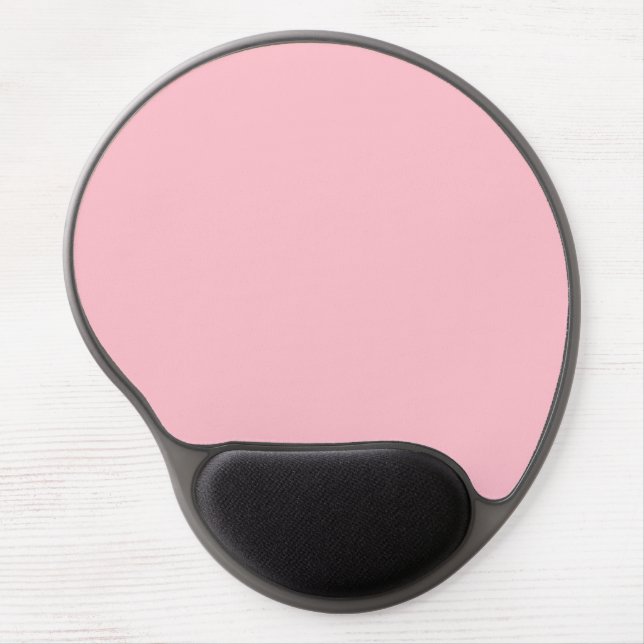Minimalist Solid Pink Gel Mouse Pad Office Gift (Front)