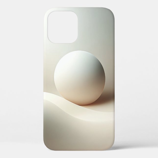 Minimalist Spherical Serenity Phone Case Creamy  (Back)