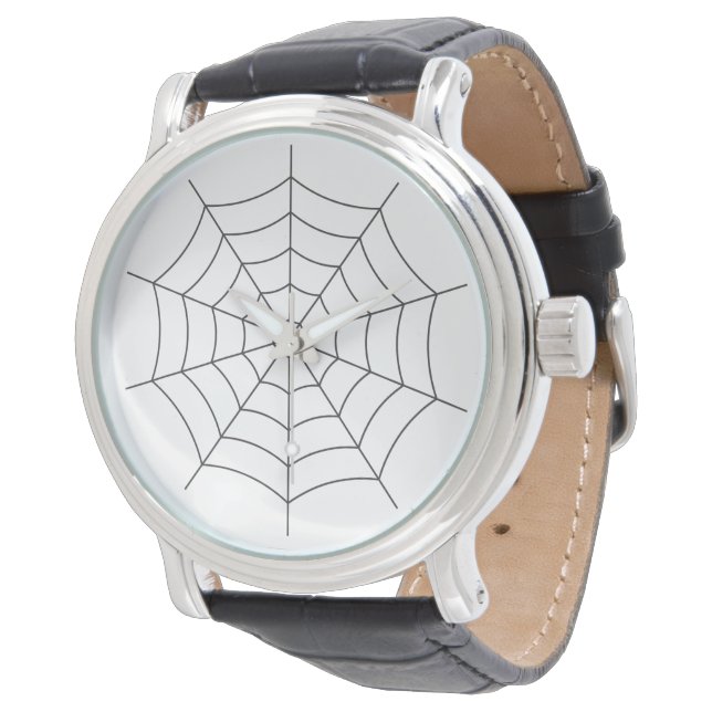 Minimalist Spider Web Wrist Watch - Artistic (Angled)