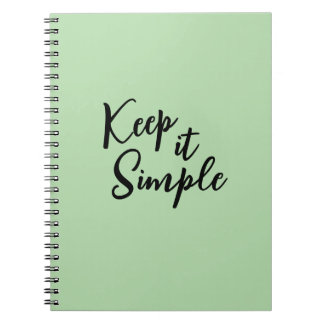 Minimalist Spiral Notebook | Aesthetic Journal