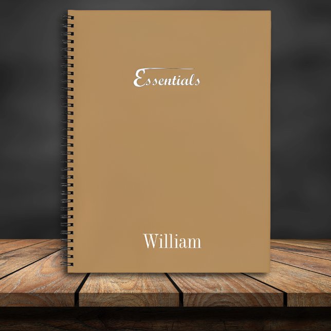 Minimalist Spiral Notebook – “Essentials” (Creator Uploaded)