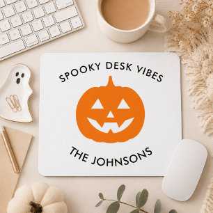Minimalist Spooky Desk  – Personalized Halloween Mouse Pad