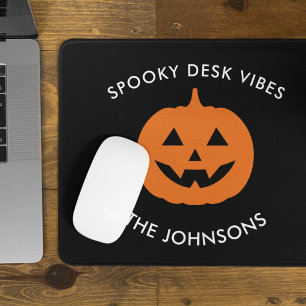Minimalist Spooky Desk – Personalized Halloween Mouse Pad