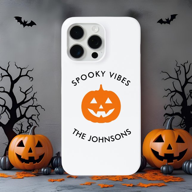 Minimalist Spooky Vibes – Personalized Halloween  Case-Mate iPhone Case (Creator Uploaded)