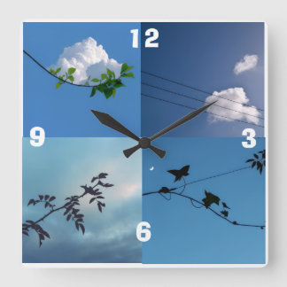 Minimalist Square Wall Clock