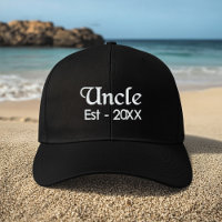 Minimalist Sript pregnancy announcement Uncle