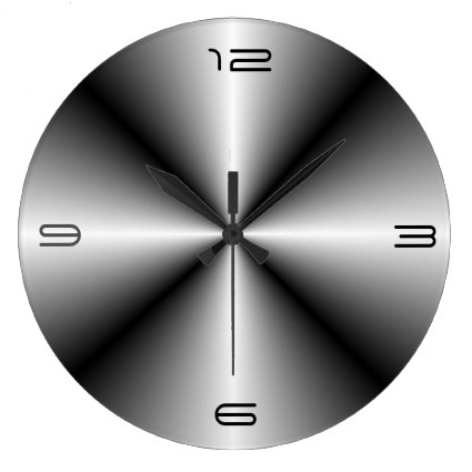 Minimalist Stainless Steel Look>Wall Clock