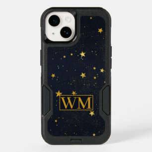 Minimalist Starry Night Sky Initials OtterBox iPhone 14 Case