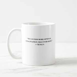 Minimalist Stoic Quote Seneca Mug