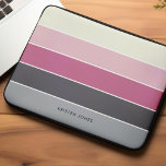 Minimalist Stripes Personalized  Laptop Sleeve<br><div class="desc">Personalize this design with your name,  monogram or text of your choice.</div>