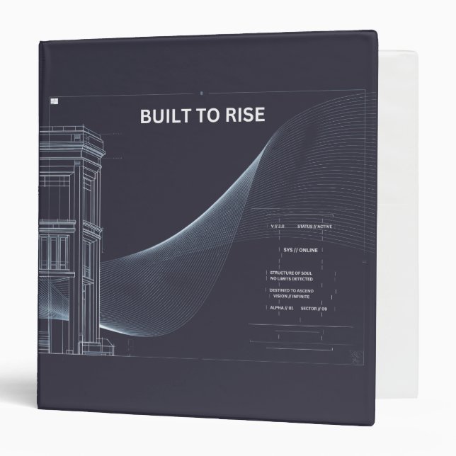 Minimalist Structure Portfolio Folder (Front/Inside)